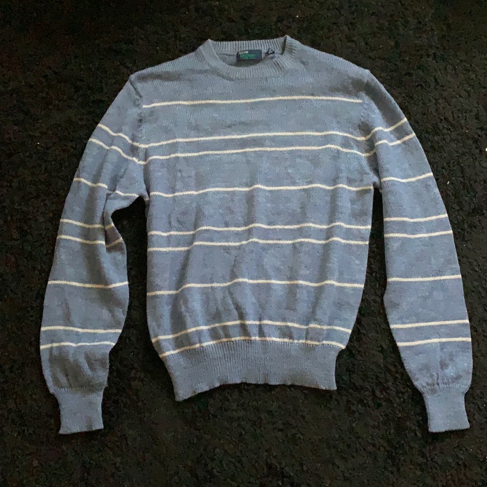 Striped sweater.